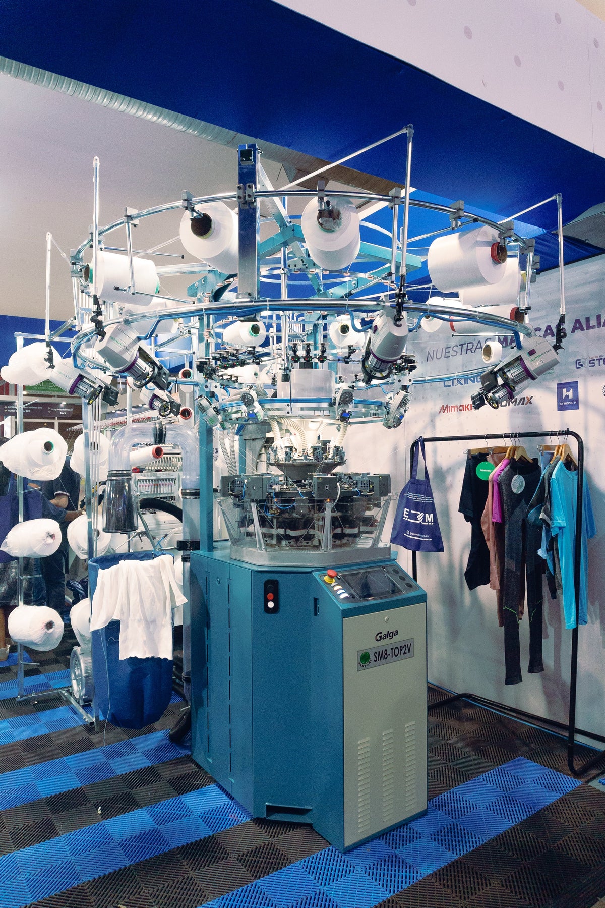 Tejedoras circulares industriales para producción textil